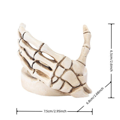 Gothic Halloween Skeleton Hand Candle Holder