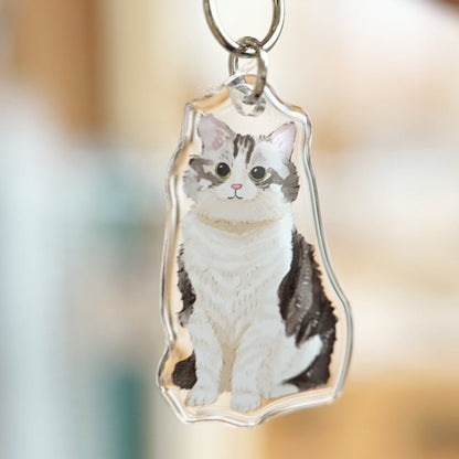 Purrfect Cat Keychains – Original Acrylic Charms
