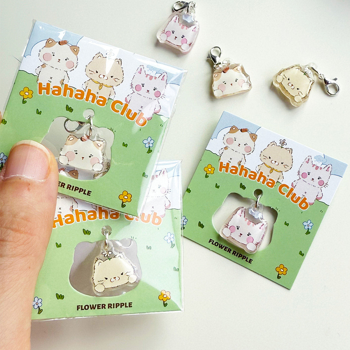 HaHaHa Club Mini Kitten Acrylic Charms