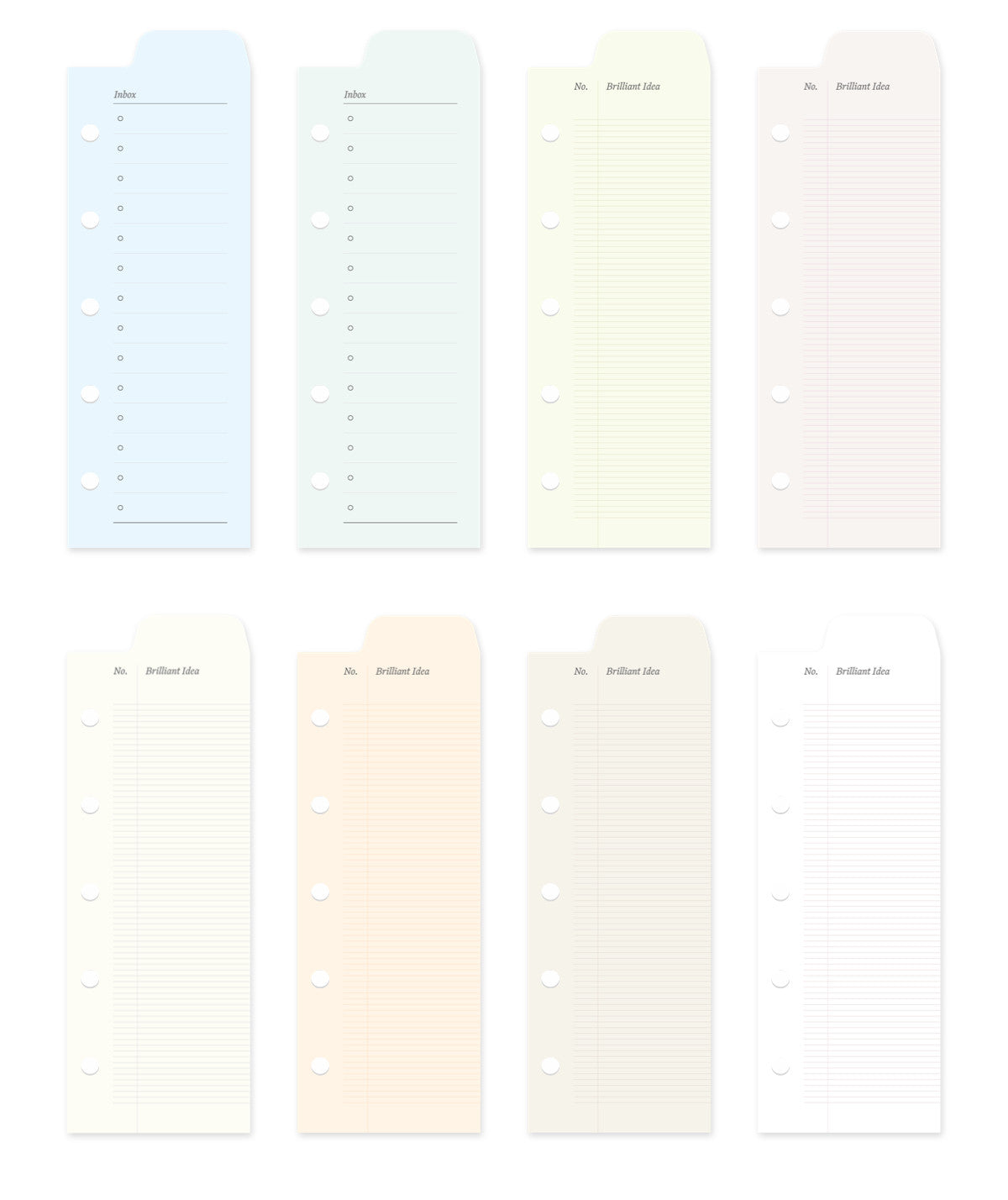 Peeking Views Half-Page Index Divider Set, M5/A7/A6