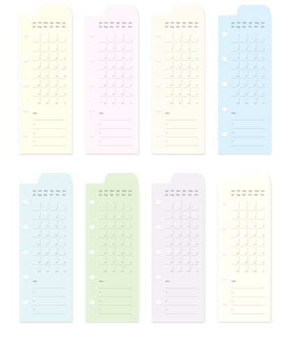 Peeking Views Half-Page Index Divider Set, M5/A7/A6