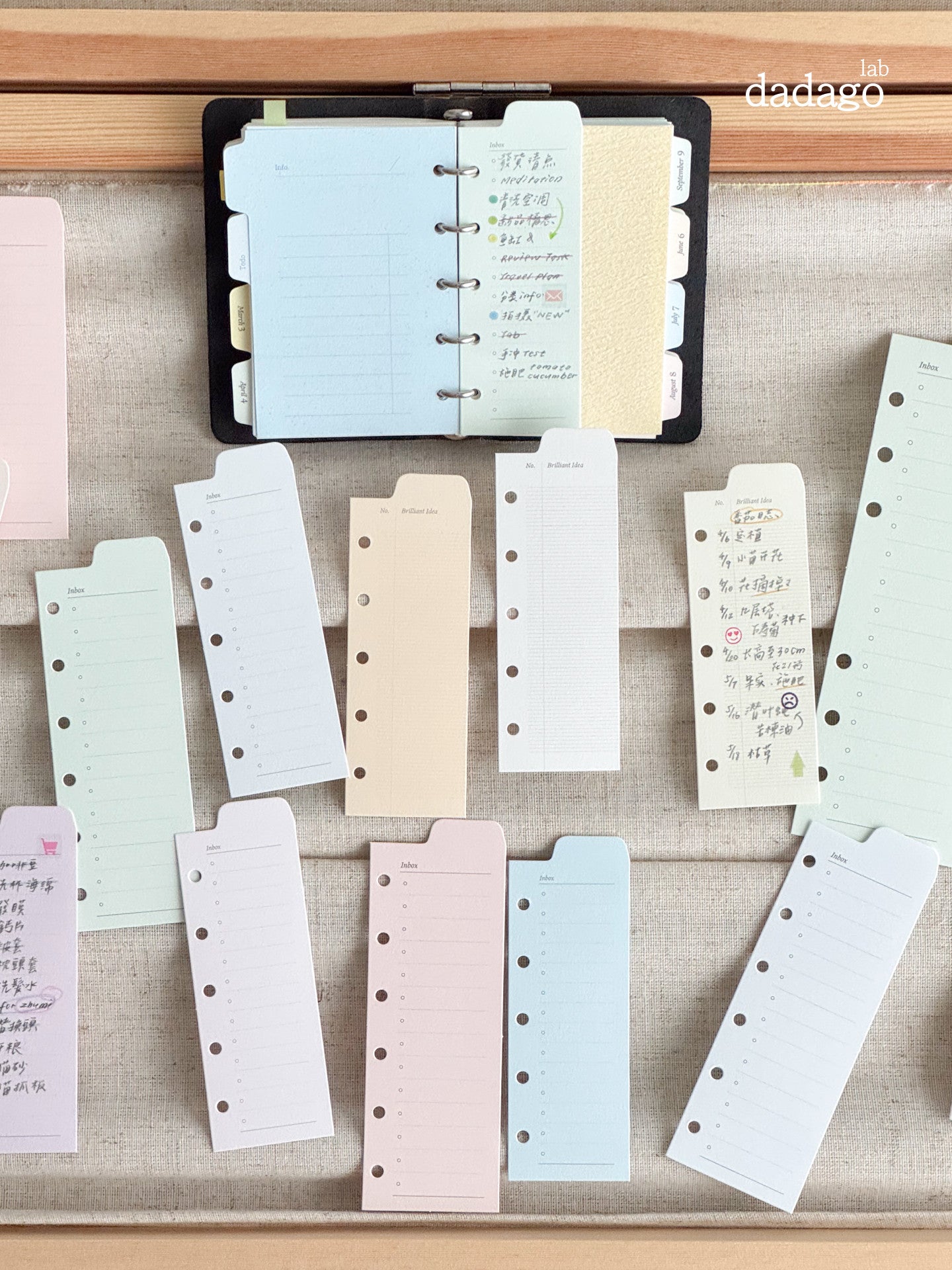 Peeking Views Half-Page Index Divider Set, M5/A7/A6