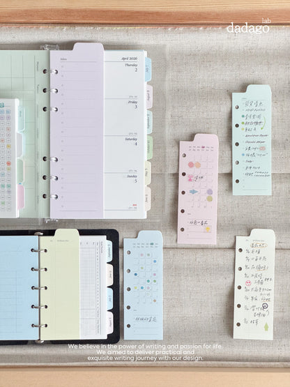 Peeking Views Half-Page Index Divider Set, M5/A7/A6