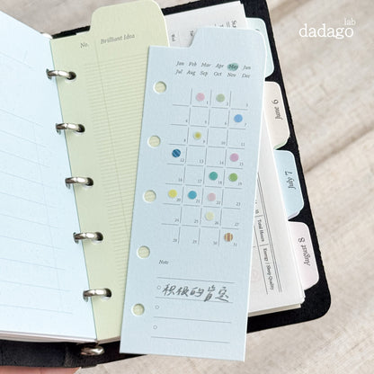 Peeking Views Half-Page Index Divider Set, M5/A7/A6