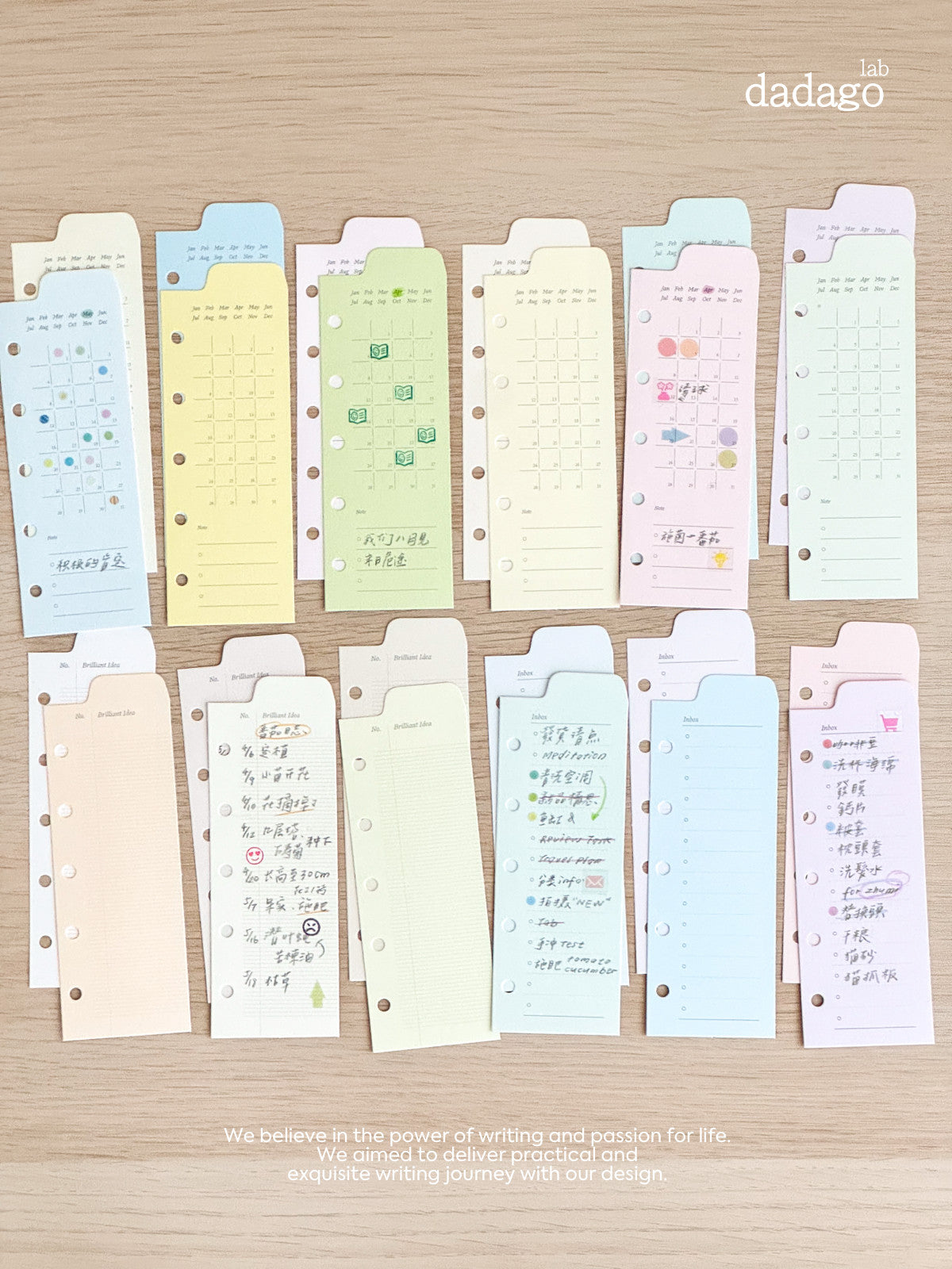 Peeking Views Half-Page Index Divider Set, M5/A7/A6
