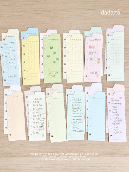 Peeking Views Half-Page Index Divider Set, M5/A7/A6