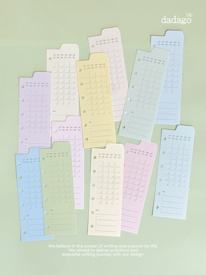 Peeking Views Half-Page Index Divider Set, M5/A7/A6