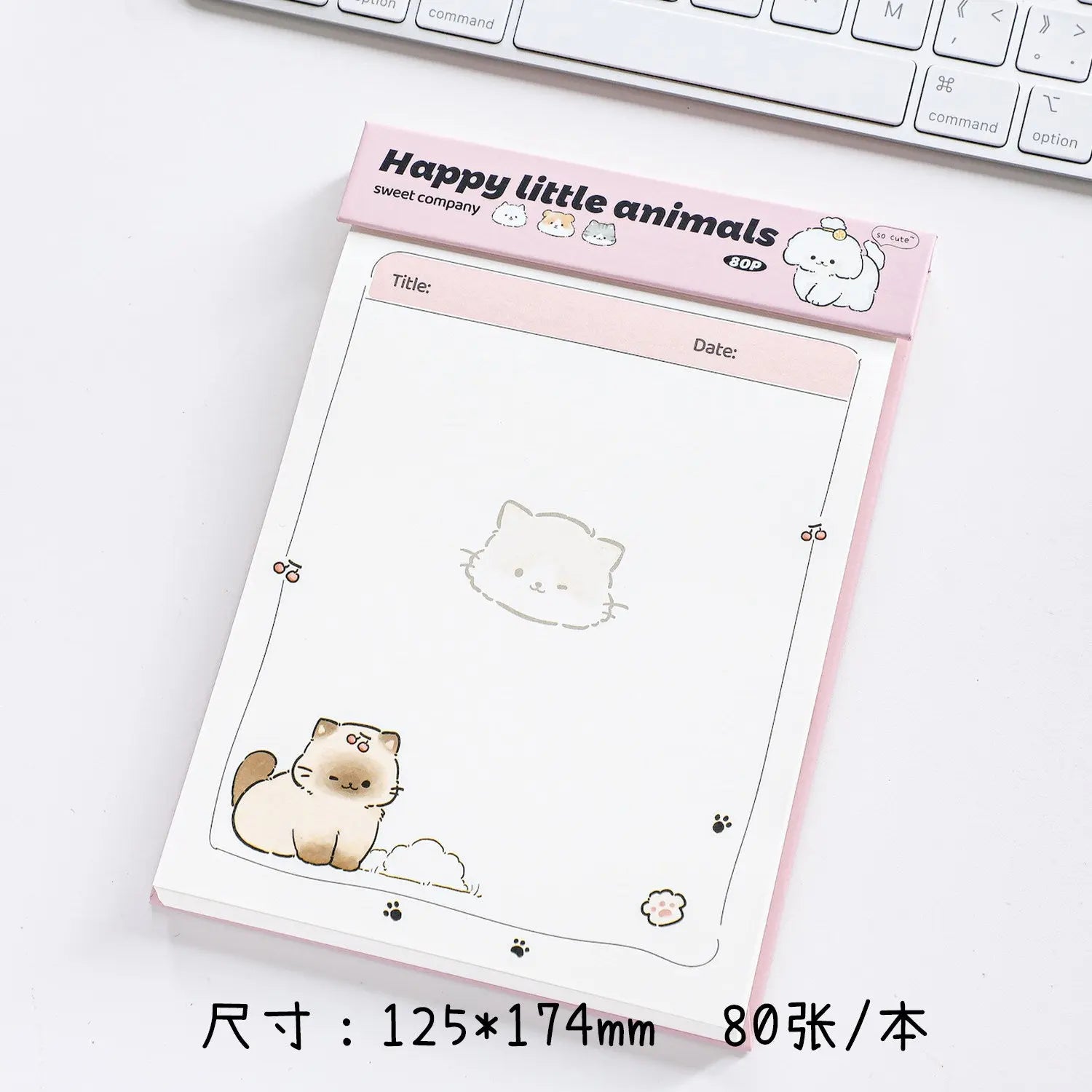 The "Dreamy Paws" Tear-Off Notepad ChicChoi