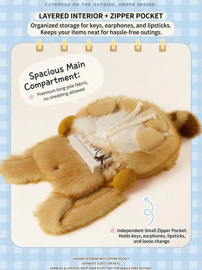 Headphone Cat Plush Backpack