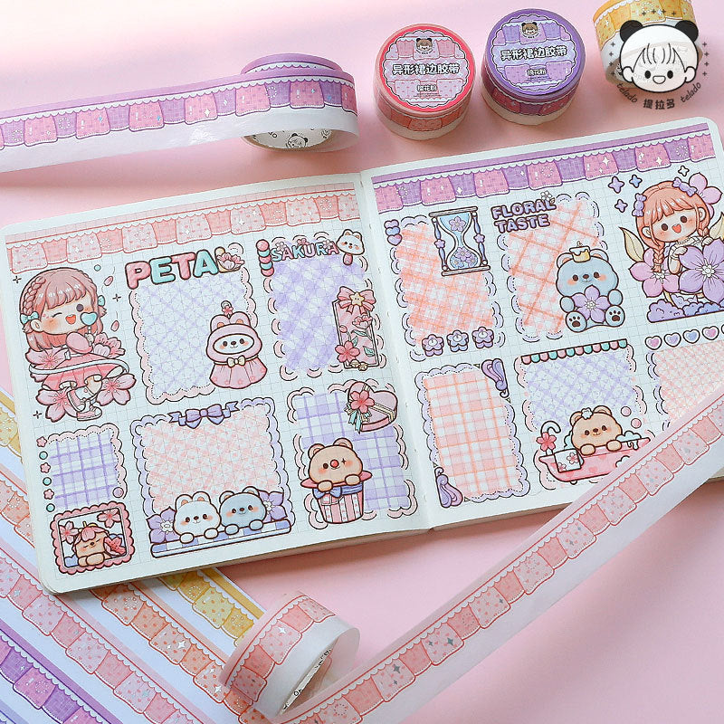 Irregular Skirt Hem Die-cut Stickers