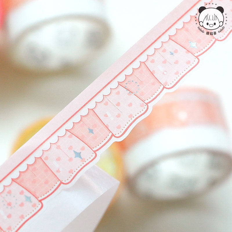 Irregular Skirt Hem Die-cut Stickers