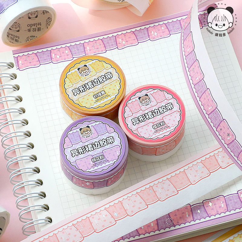 Irregular Skirt Hem Die-cut Stickers