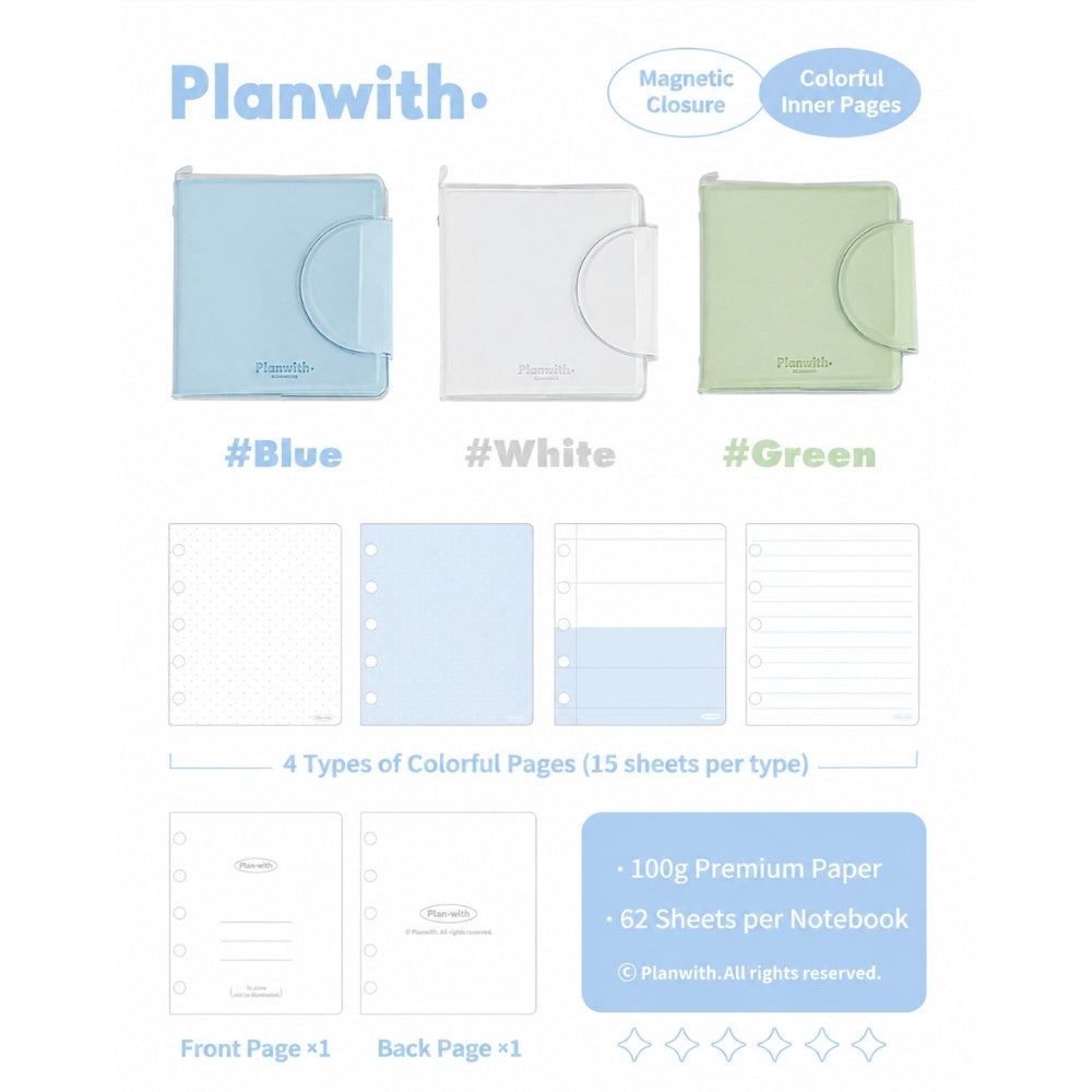 Jelly Clear Pocket Magnetic Journal