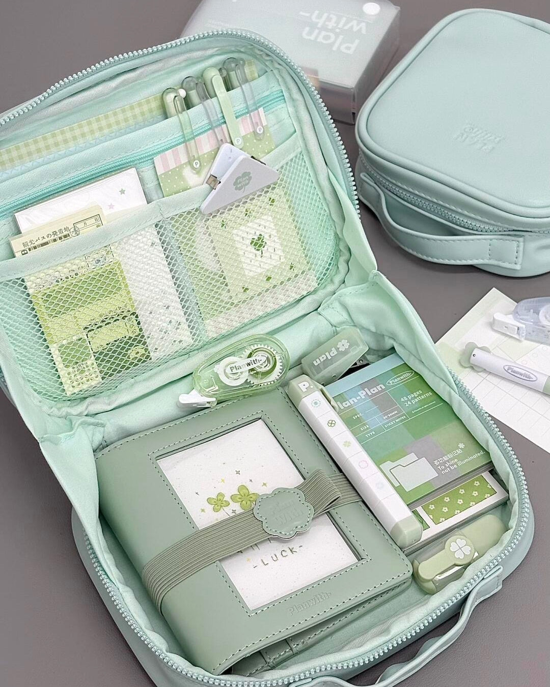 Journal Transit Aesthetic L-Shaped Stationery Pouch