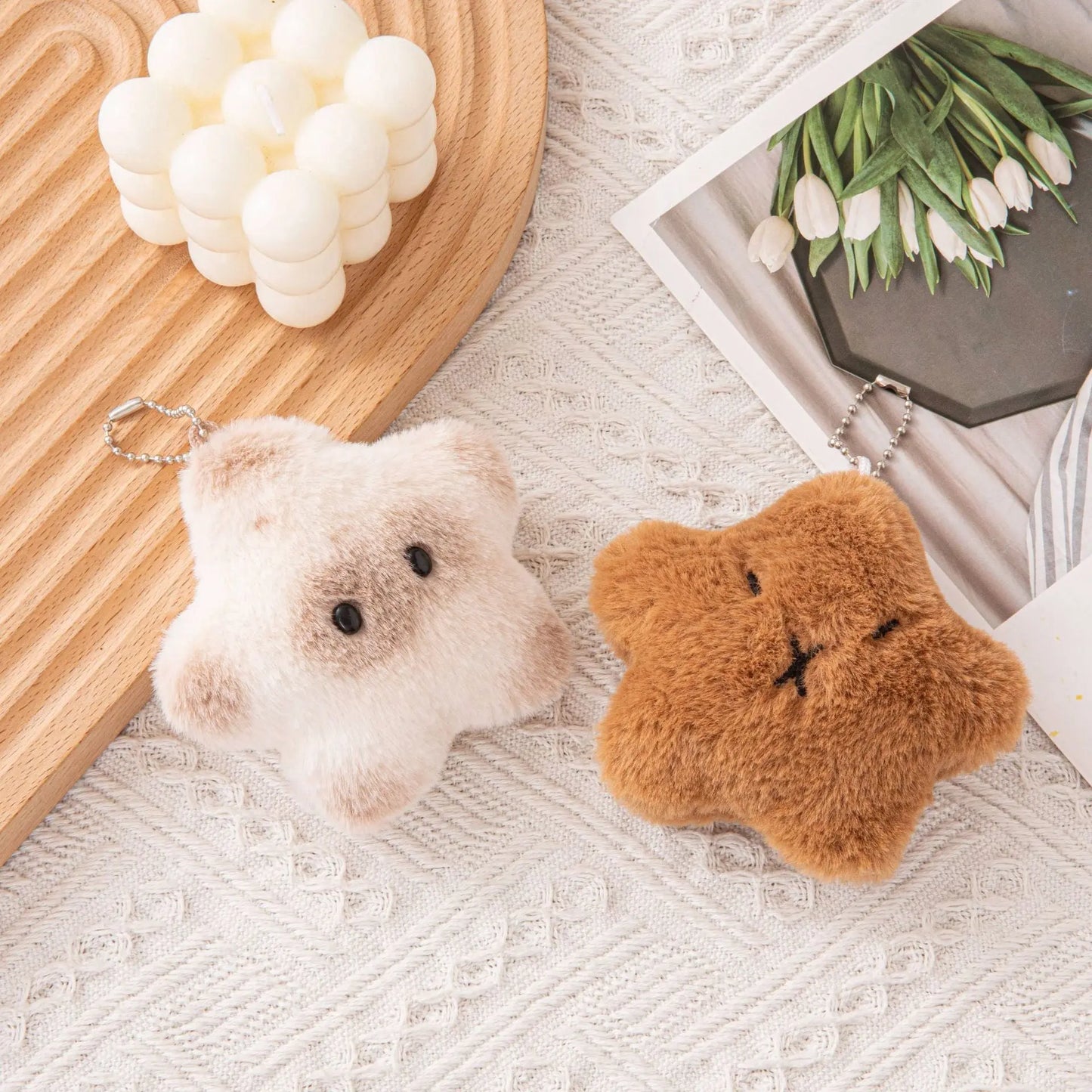 The "Squeaky Joy" Fluffy Bag Charms ChicChoi