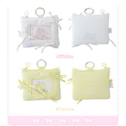 Soft Plush Bow Card Holder