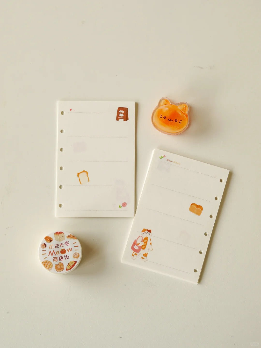 Cat Bread M5/A7/A6 Notebook Refill Pages