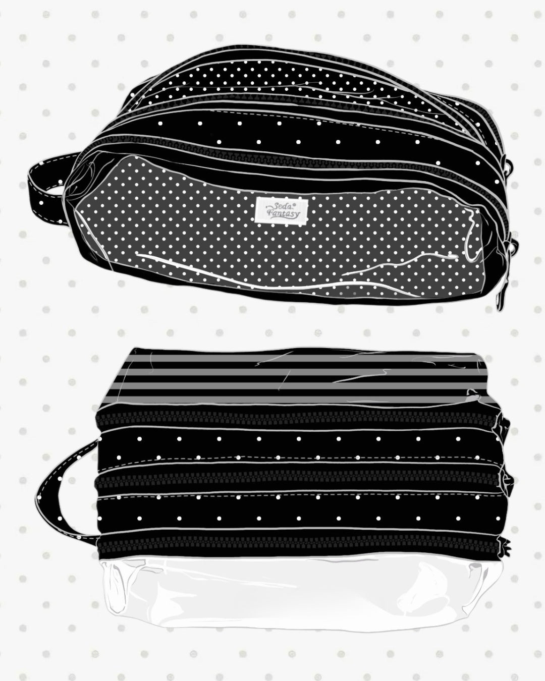 Bubble Series Large Capacity Ita Pencil Case