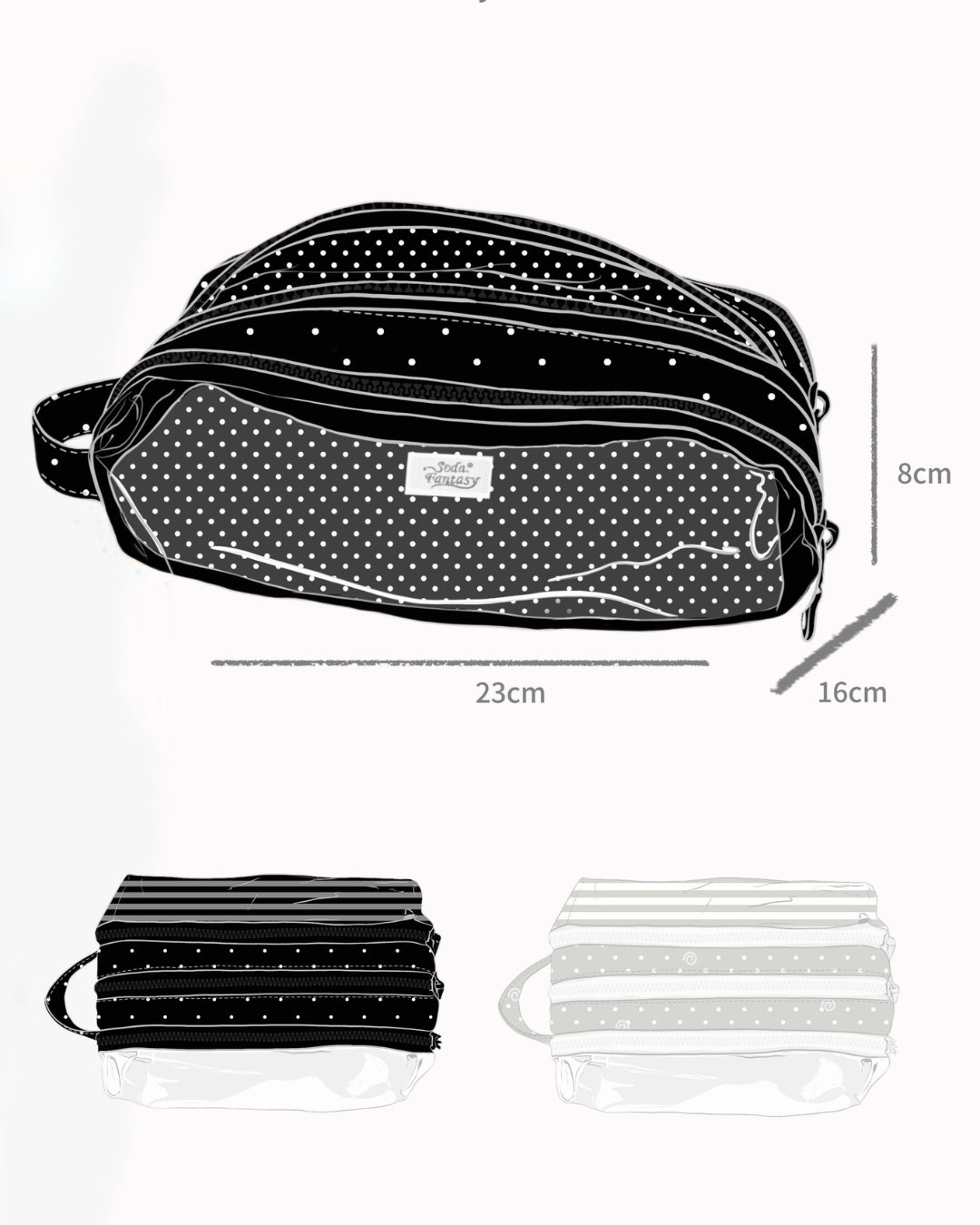 Bubble Series Large Capacity Ita Pencil Case