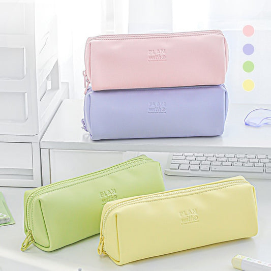 Leather Soft-Open Pencil Case