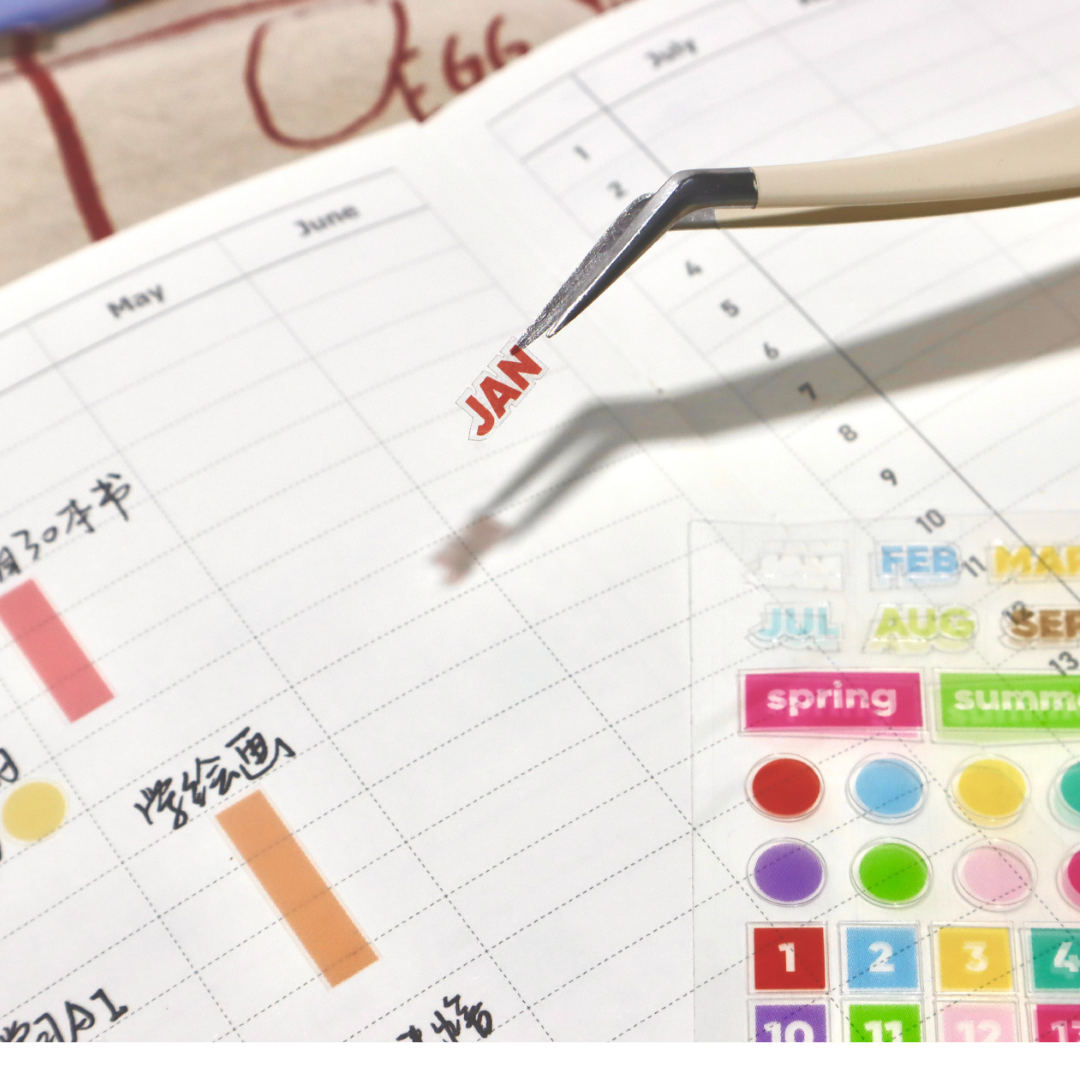 Life Coordinate Index Date Monthly Plan PET Stickers