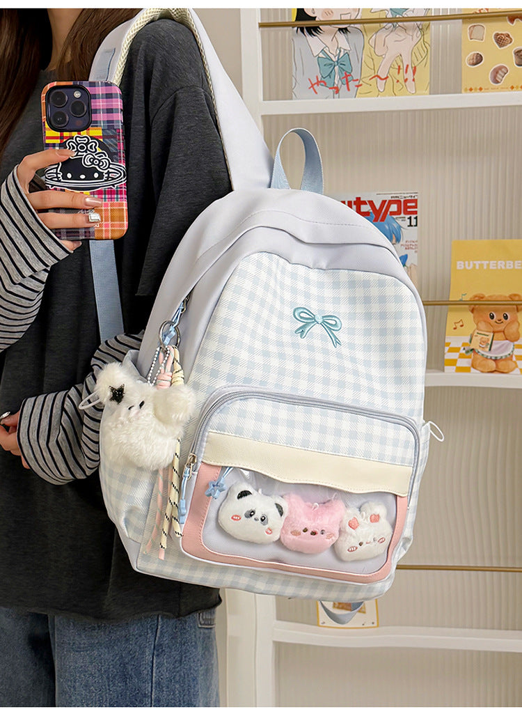 Plaid Vibe Large Capacity Ita Backpack – ChicChoi