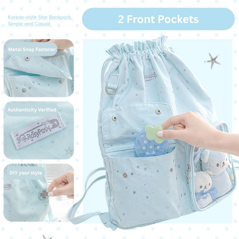 Star River Lightweight Drawstring Ita Bag