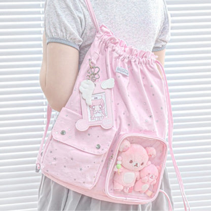 Star River Lightweight Drawstring Ita Bag
