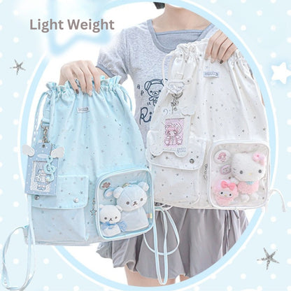 Star River Lightweight Drawstring Ita Bag