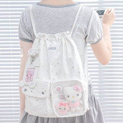 Star River Lightweight Drawstring Ita Bag