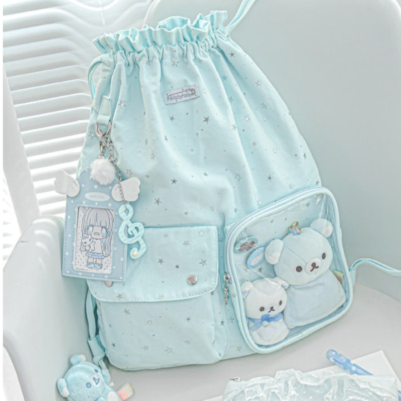 Star River Lightweight Drawstring Ita Bag