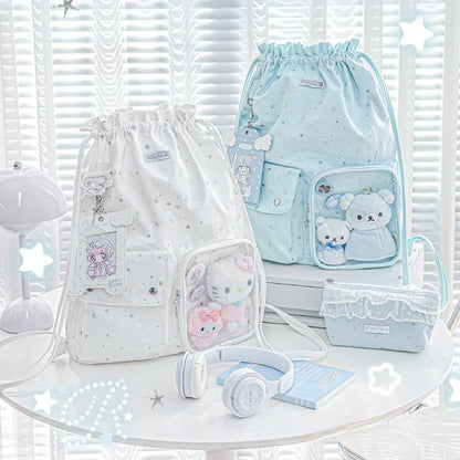 Star River Lightweight Drawstring Ita Bag