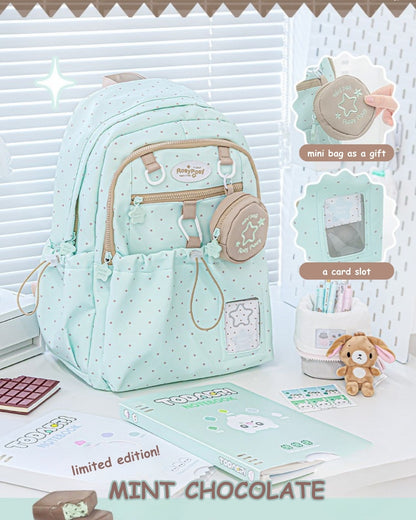 Limited Color Edition – Cream Star Drawstring Backpack