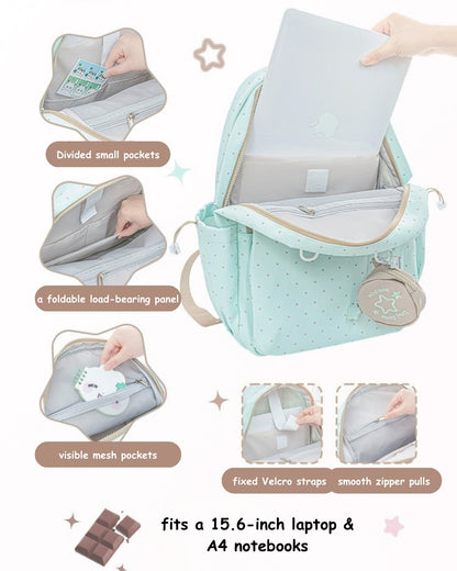 Limited Color Edition – Cream Star Drawstring Backpack