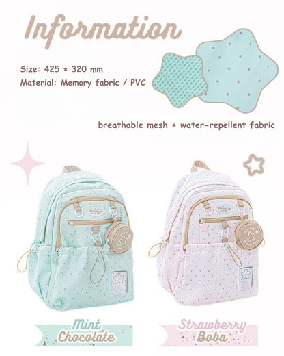 Limited Color Edition – Cream Star Drawstring Backpack