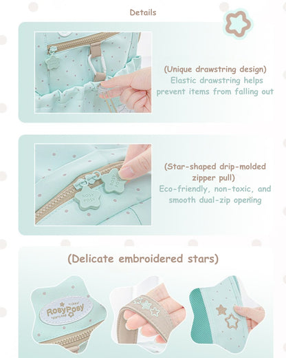 Limited Color Edition – Cream Star Drawstring Backpack