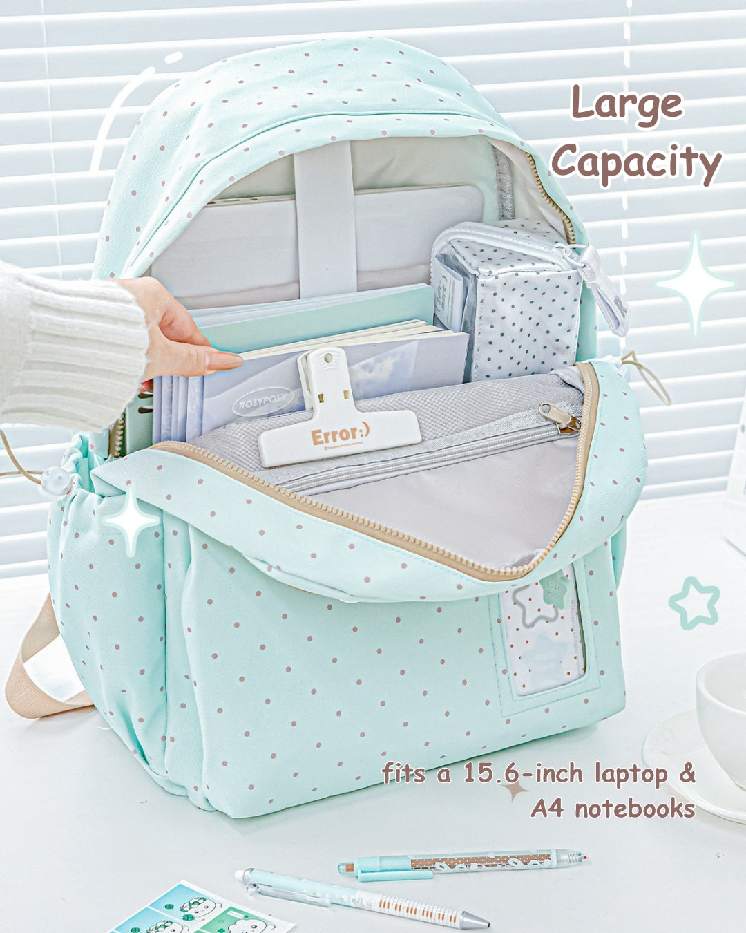 Limited Color Edition – Cream Star Drawstring Backpack