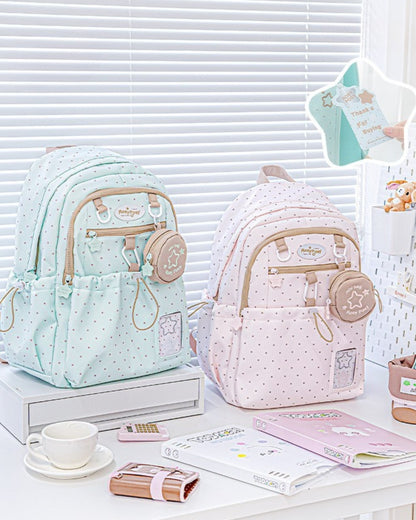 Limited Color Edition – Cream Star Drawstring Backpack