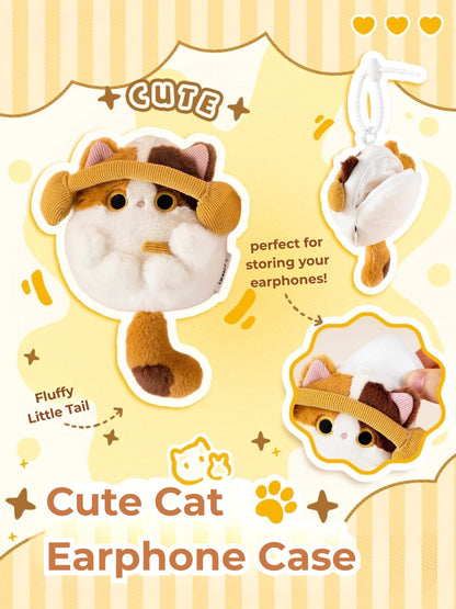 Original Cute Cat Earphone Case/Coin Pouch/Plush Kitty Charms
