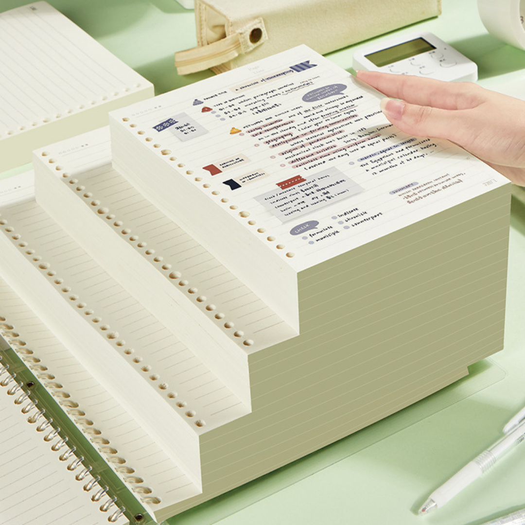 Loose-Leaf Refill Inserts – B5 / A5 / A4 Sizes