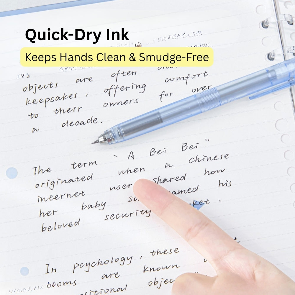 Low Gravity Efficiency Gel Pen Set, 0.5mm Black