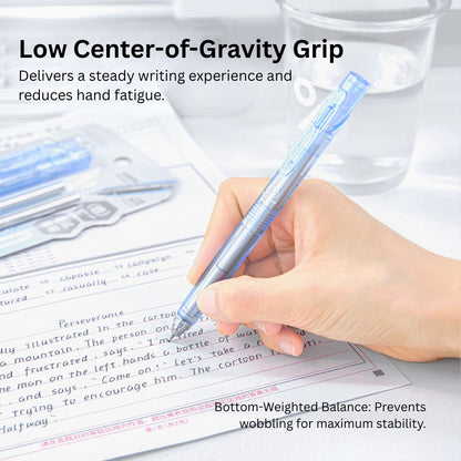 Low Gravity Efficiency Gel Pen Set, 0.5mm Black