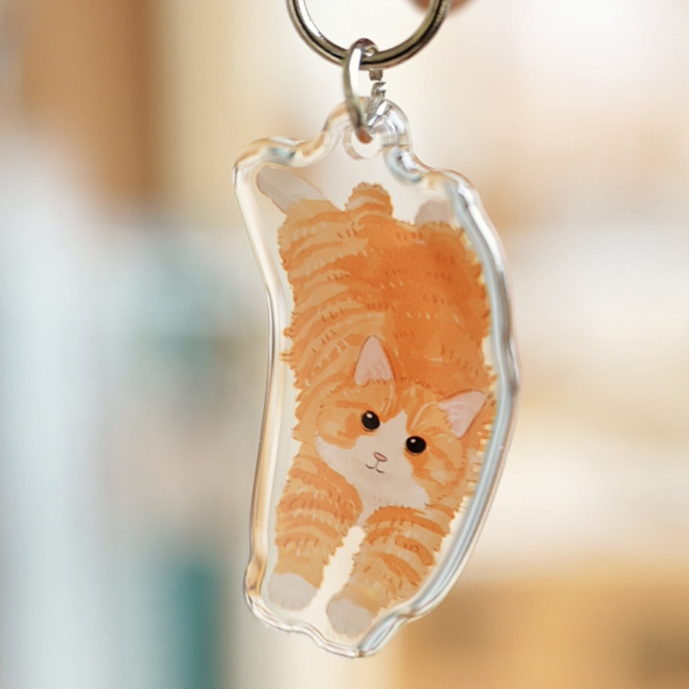 Purrfect Cat Keychains – Original Acrylic Charms