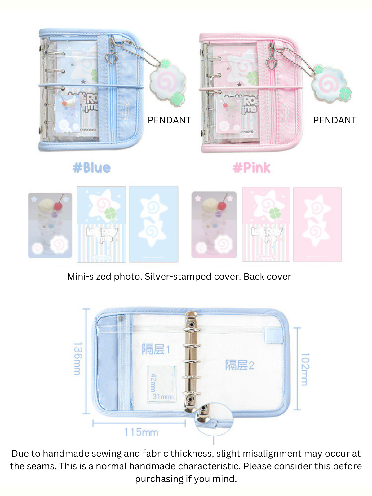 M5 Loose-Leaf Coil Notebooks with A Transparent Window