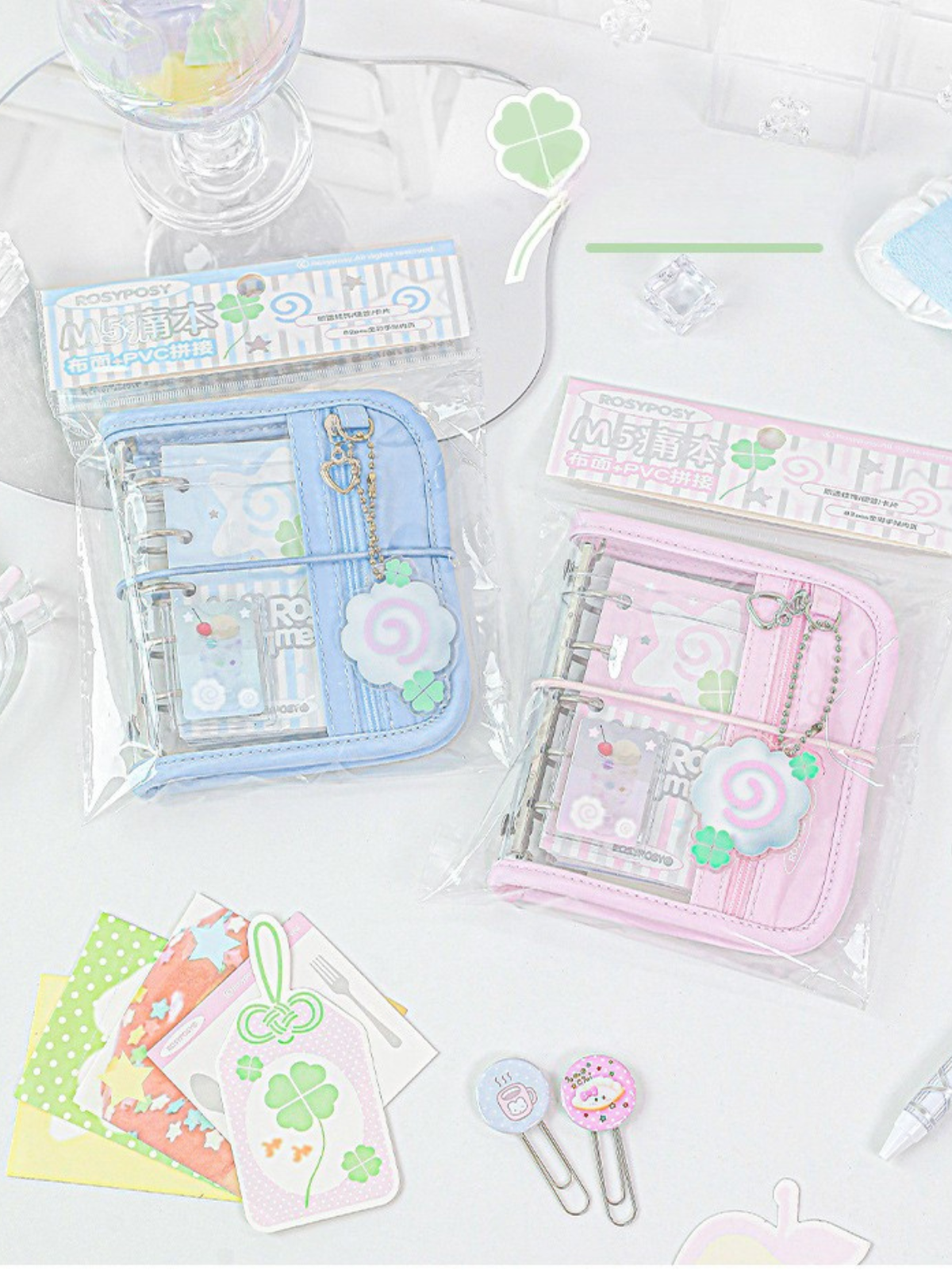 M5 Loose-Leaf Coil Notebooks with A Transparent Window