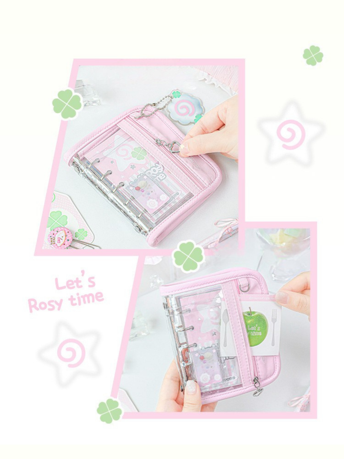 M5 Loose-Leaf Coil Notebooks with A Transparent Window