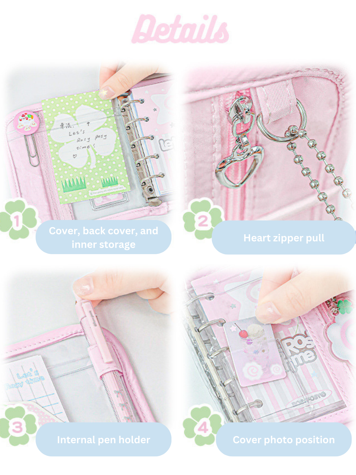 M5 Loose-Leaf Coil Notebooks with A Transparent Window