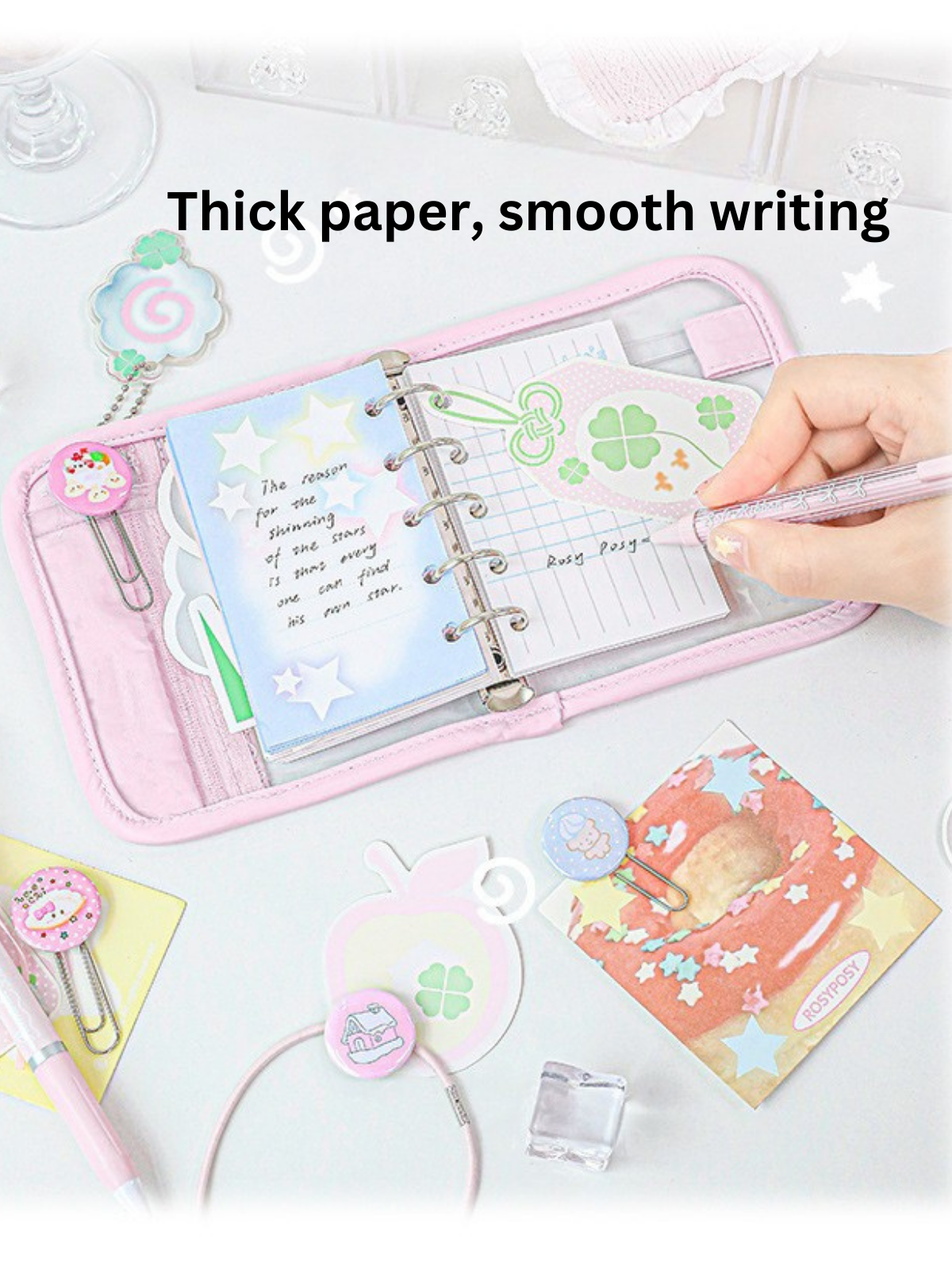 M5 Loose-Leaf Coil Notebooks with A Transparent Window