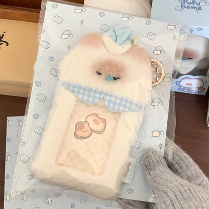 ManTou Cat Pupu Plush Card Holder & ID Case