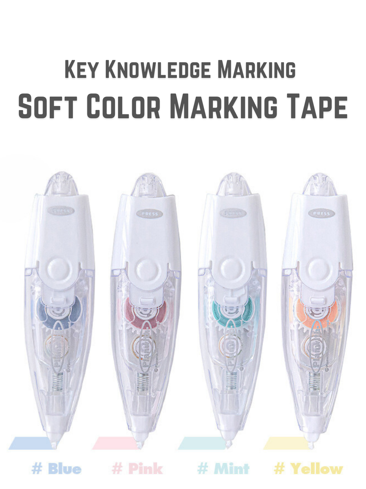 Mark Push-to-Release Light-Colored Marking Tape